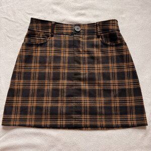 Forever 21 Plaid Mini Skirt| ”Clueless” inspired yellow